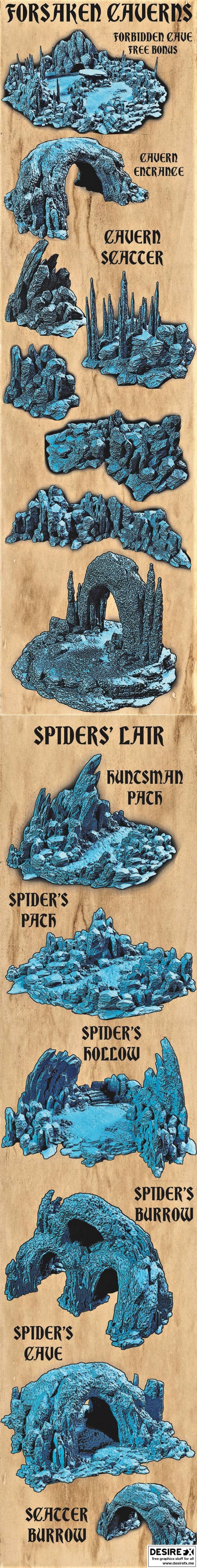 Archangel Design - 被遗忘之地 - 3D打印模型|Archangel Design – Forsaken Lands – 3D Print Model STL