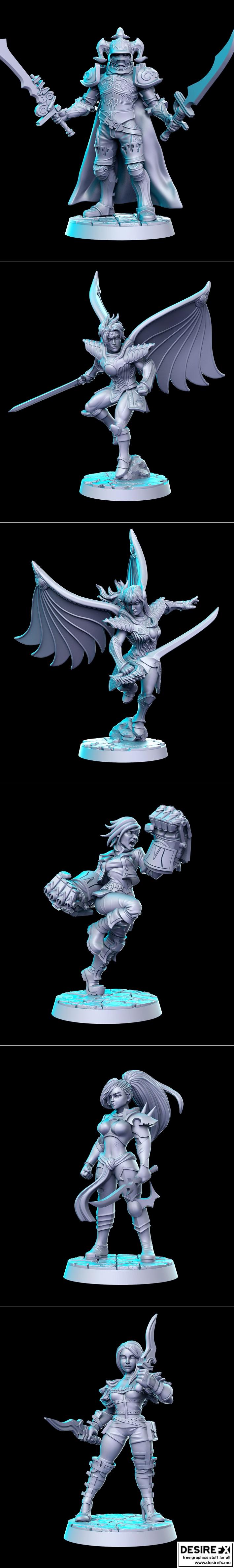 RNE Studio 3D打印模型：经典JRPG十一部作品、传奇系列一册、盗贼与刺客三部曲|RNE Studio – Classic JRPG vol.11 and Legends vol.1 and Thieves and Assassins vol.3 November 2022 – 3D Print Model STL