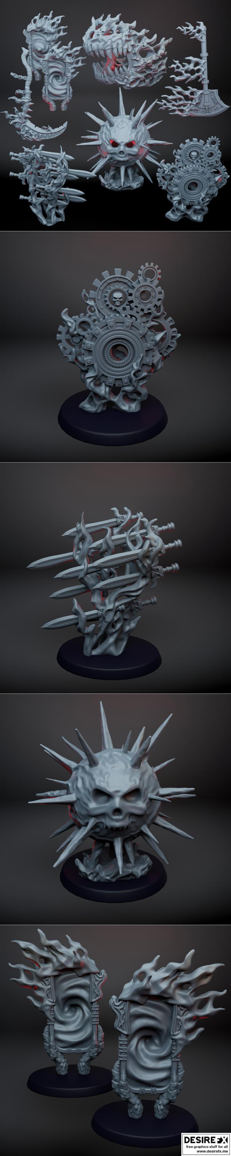 魔法套装 3D打印模型|Spells Pack – 3D Print Model STL