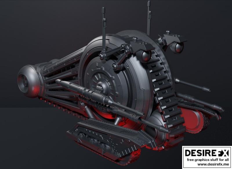Droid说服坦克 3D打印模型|Droid Persuading Tank – 3D Print Model STL