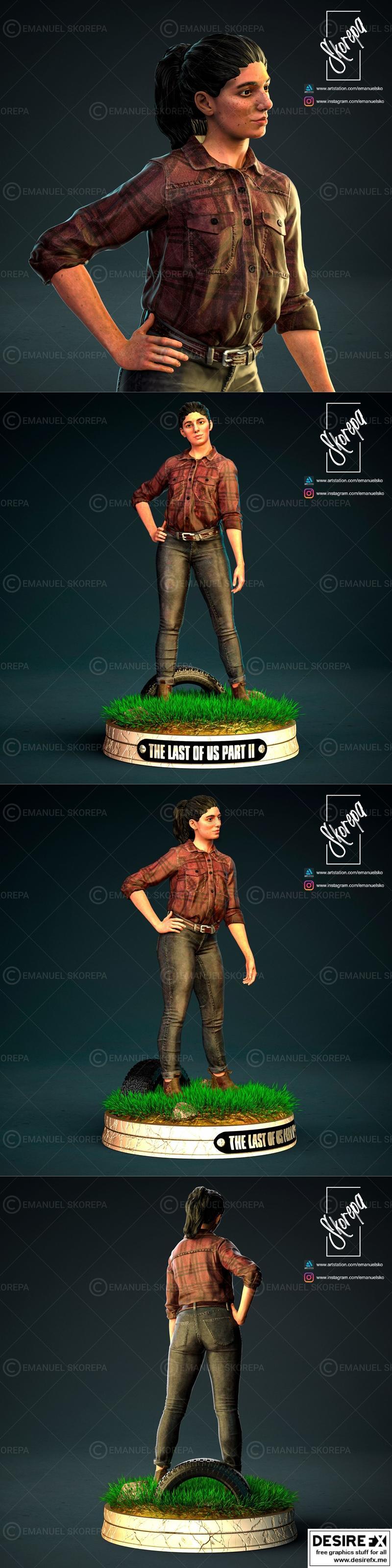 《最后生还者2 3D打印模型》|Dina – The Last of Us Part 2 – 3D Print Model STL