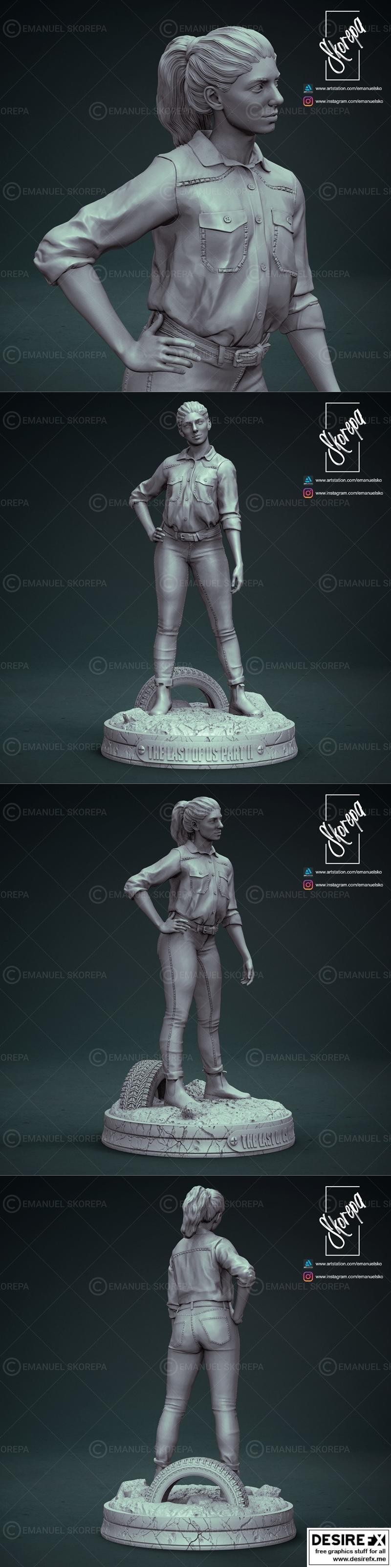 《最后生还者2 3D打印模型》|Dina – The Last of Us Part 2 – 3D Print Model STL