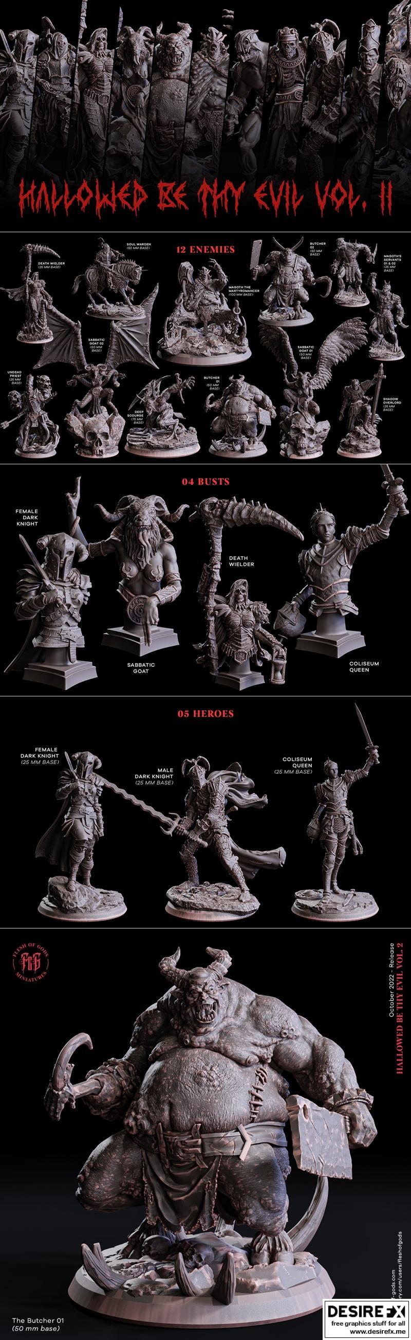 神之肉 —— 圣名加冕 第二卷 3D打印模型 STL|Flesh of Gods – Hallowed Be Thy Name Vol. 2 October 2022 – 3D Print Model STL