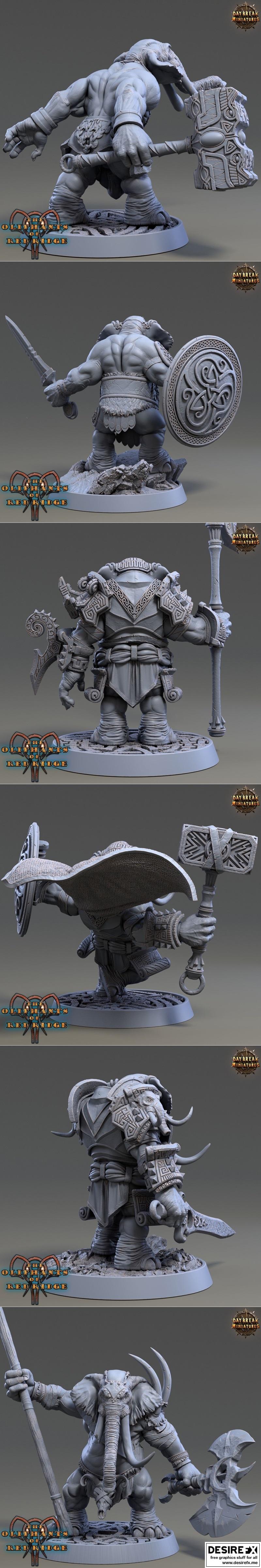 红岭之晨——奥利法特3D打印模型|Daybreak – The Oliphants of Red Ridge November 2022 – 3D Print Model STL