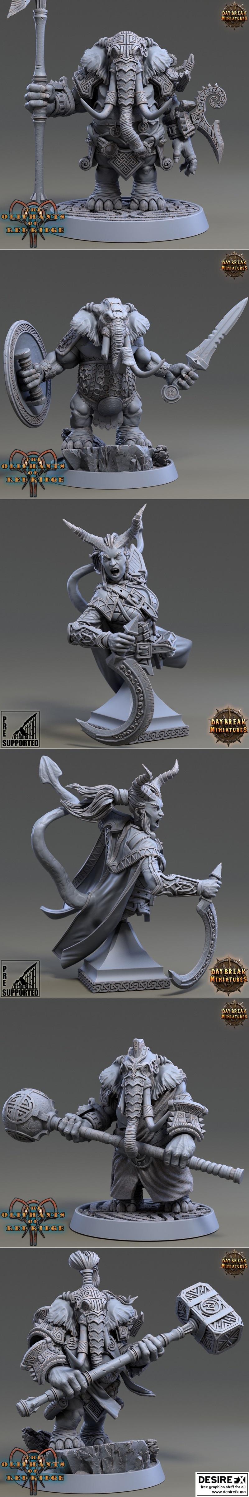 红岭之晨——奥利法特3D打印模型|Daybreak – The Oliphants of Red Ridge November 2022 – 3D Print Model STL