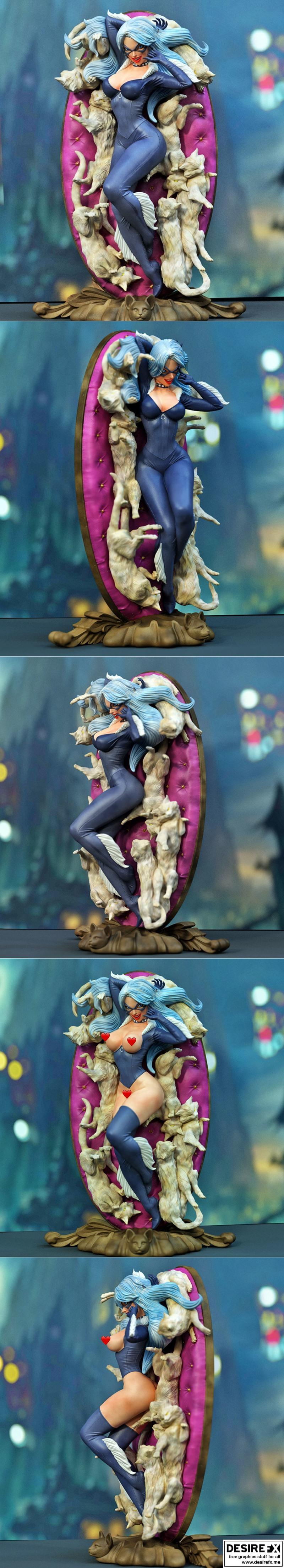 黑猫牛奶 3D打印模型|Blackcat milk – 3D Print Model STL