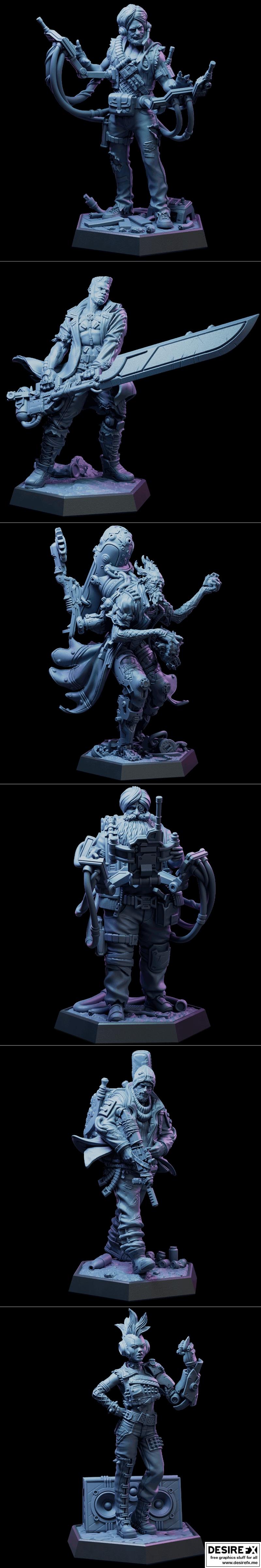 洛特工作室科幻作品《地下城流亡者》3D打印模型|Loot Studio Sci-Fi – Undercity Exiles November 2022 – 3D Print Model STL