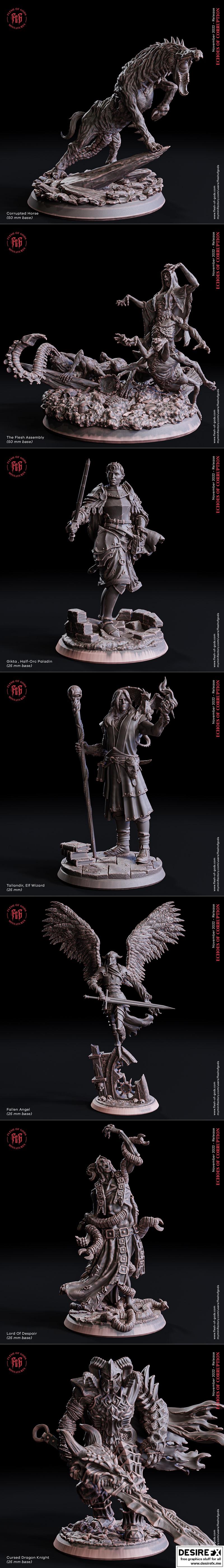 神之肉——腐化回响 3D打印模型|Flesh of Gods – Echoes of Corruption November 2022 – 3D Print Model STL