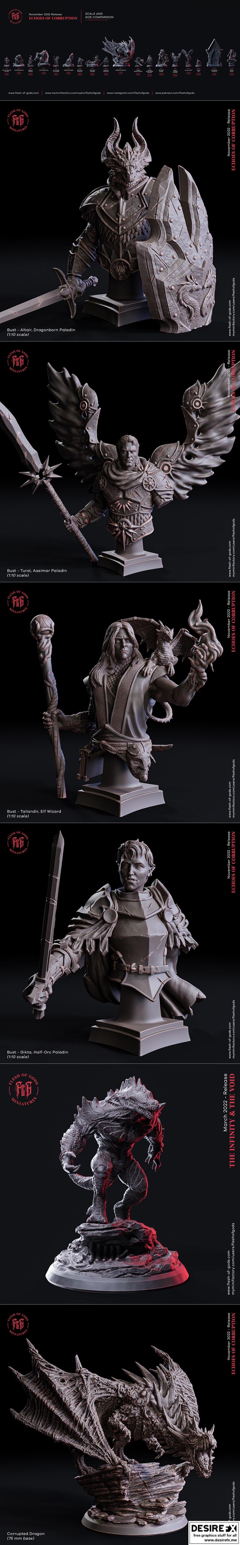 神之肉——腐化回响 3D打印模型|Flesh of Gods – Echoes of Corruption November 2022 – 3D Print Model STL