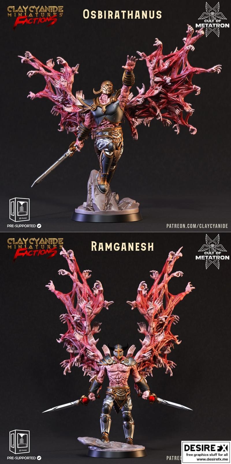 Osbirathanus与Ramganesh 3D打印模型|Osbirathanus and Ramganesh – 3D Print Model STL