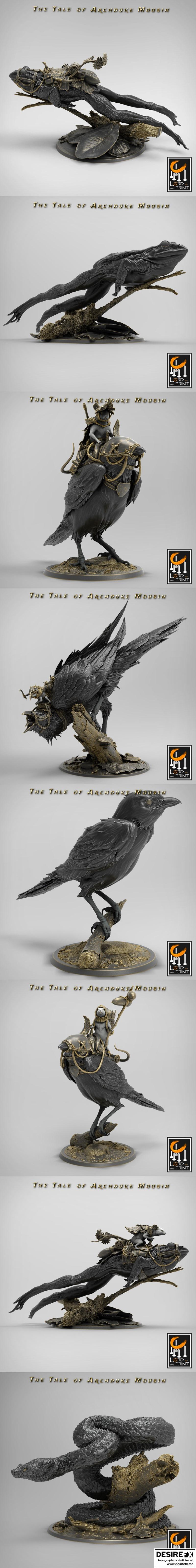 《印刻之王——莫西恩公爵3D打印模型》|Lord of the Print – The Tale of Archduke Mousin November 2022 – 3D Print Model STL