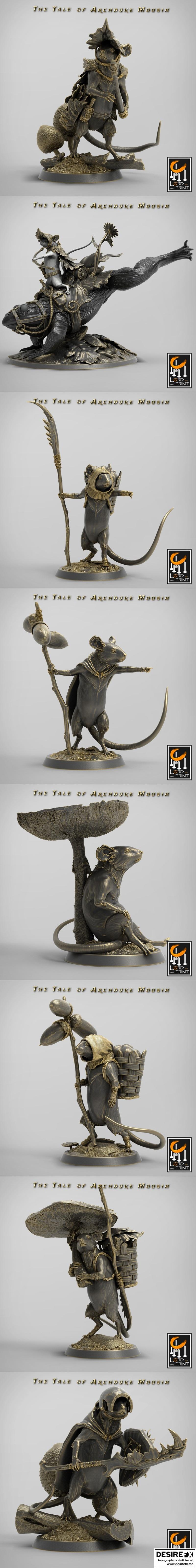 《印刻之王——莫西恩公爵3D打印模型》|Lord of the Print – The Tale of Archduke Mousin November 2022 – 3D Print Model STL