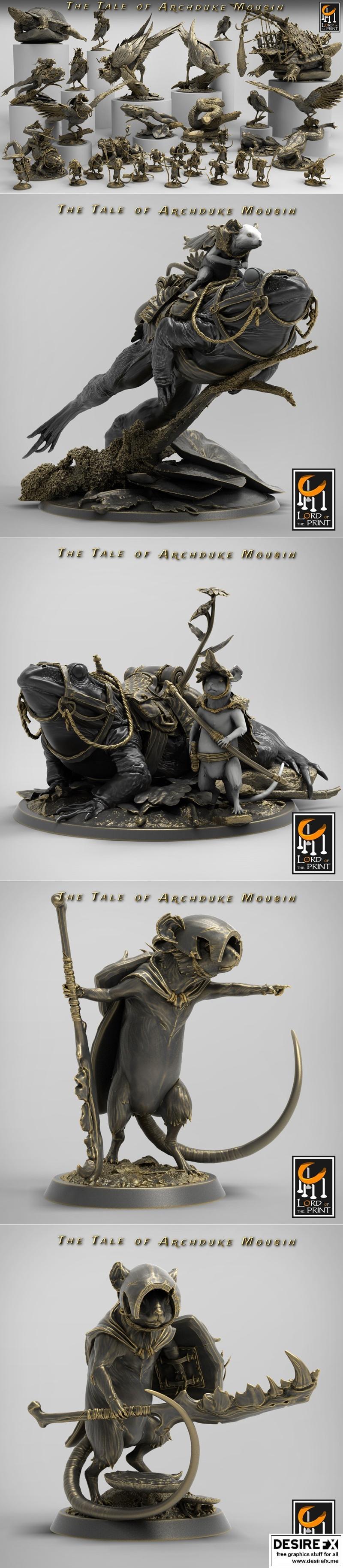 《印刻之王——莫西恩公爵3D打印模型》|Lord of the Print – The Tale of Archduke Mousin November 2022 – 3D Print Model STL