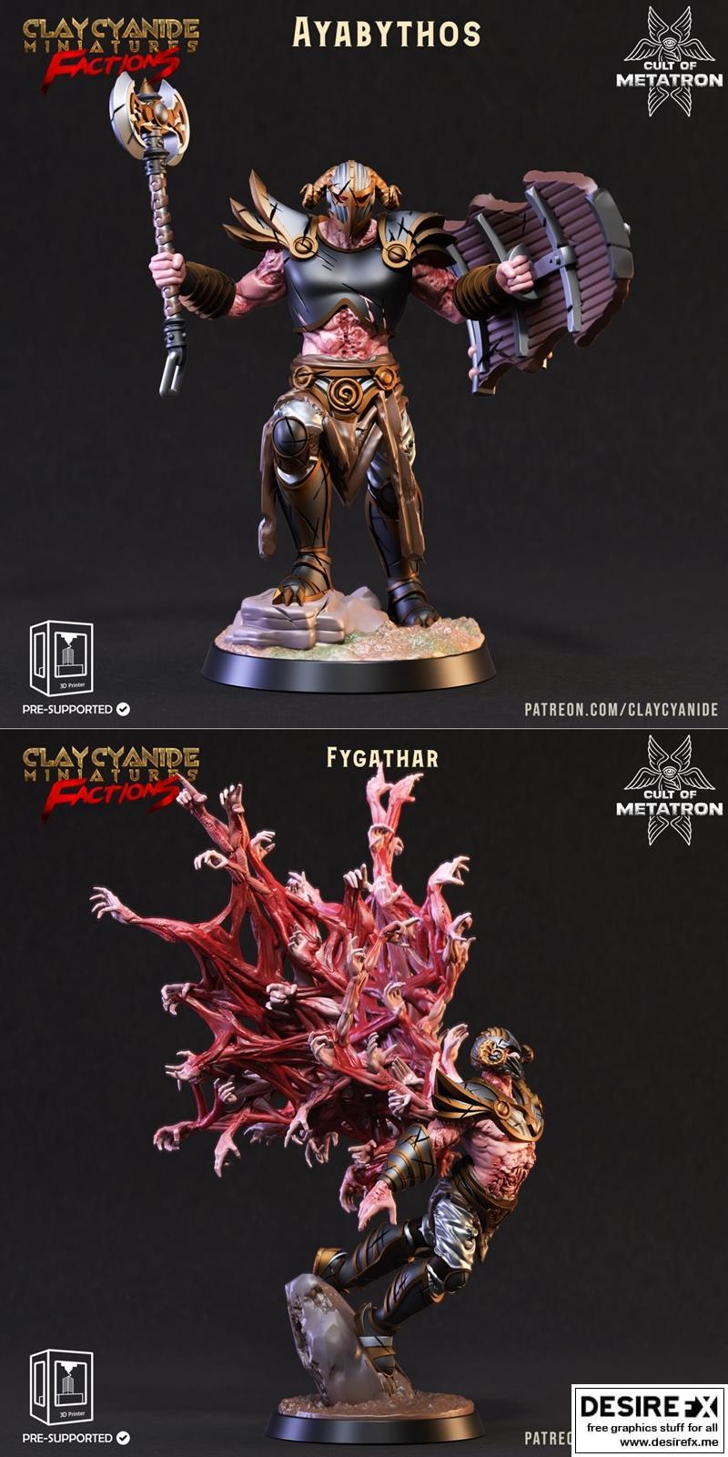 Ayabythos与Fygathar 3D打印模型|Ayabythos and Fygathar – 3D Print Model STL