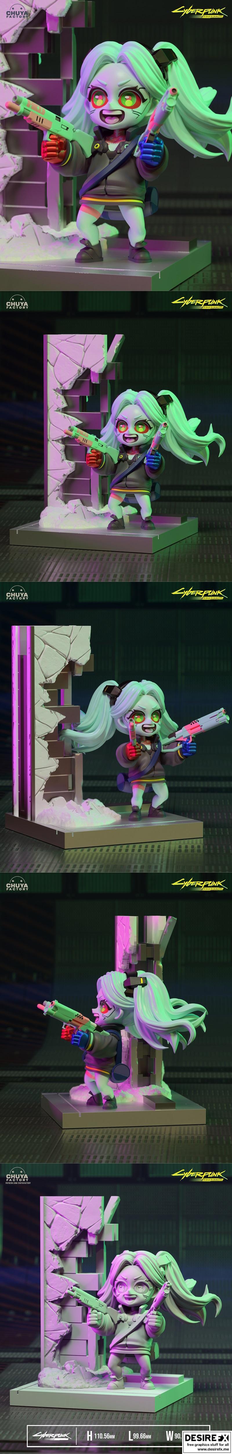 楚亚工厂 - 3D打印模型 - Rebecca|Rebecca – Chuya Factory – 3D Print Model STL