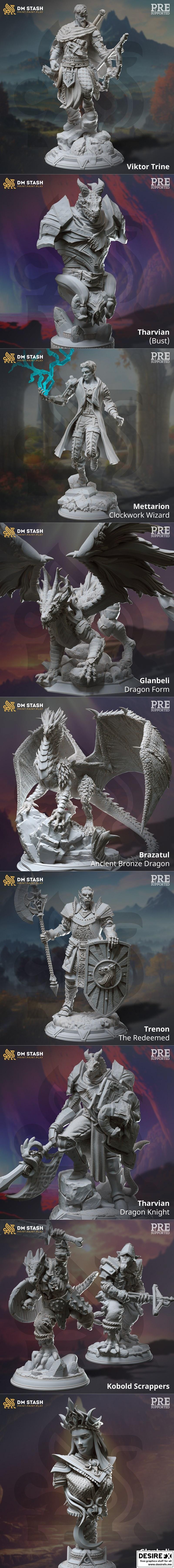 DM Stash - 龙之契约 2022 3D打印模型|DM Stash – The Dragon Pact November 2022 – 3D Print Model STL