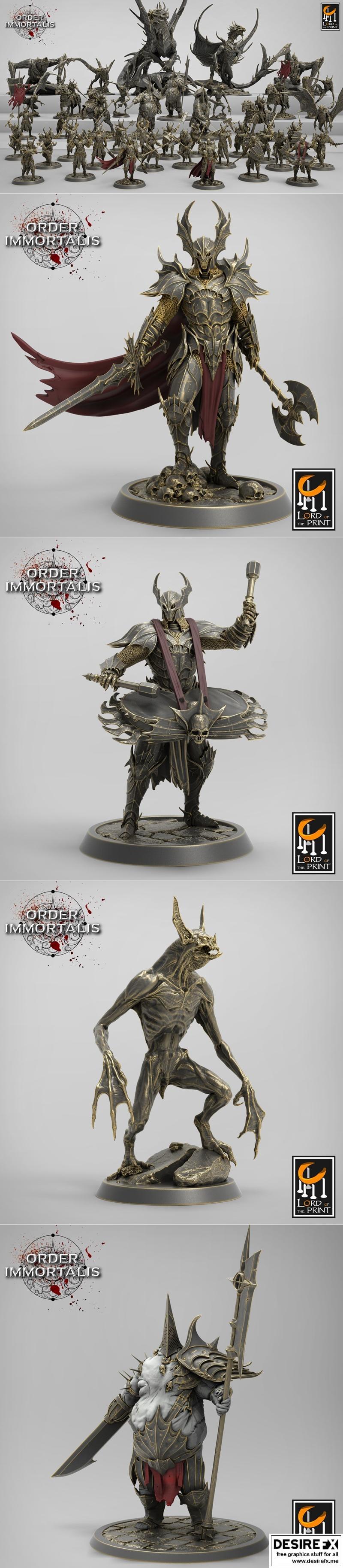 永恒之印——秩序之刻 3D打印模型|Lord of the Print – Order Immortalis – 3D Print Model STL