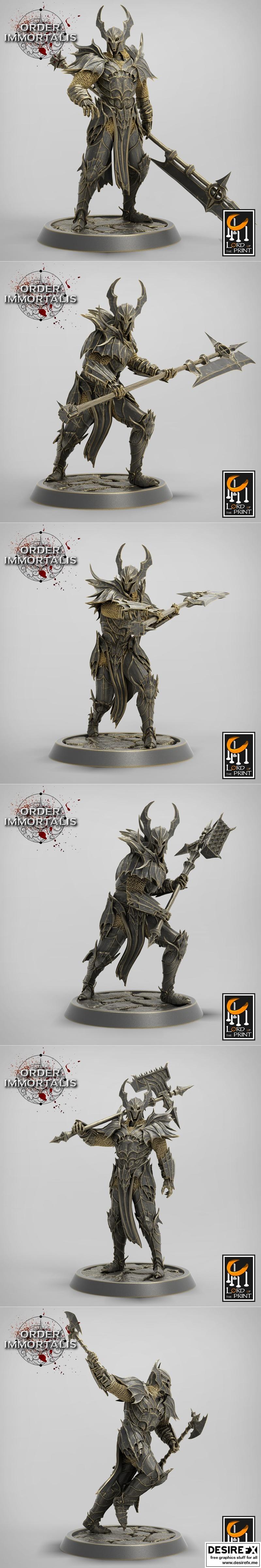 永恒之印——秩序之刻 3D打印模型|Lord of the Print – Order Immortalis – 3D Print Model STL