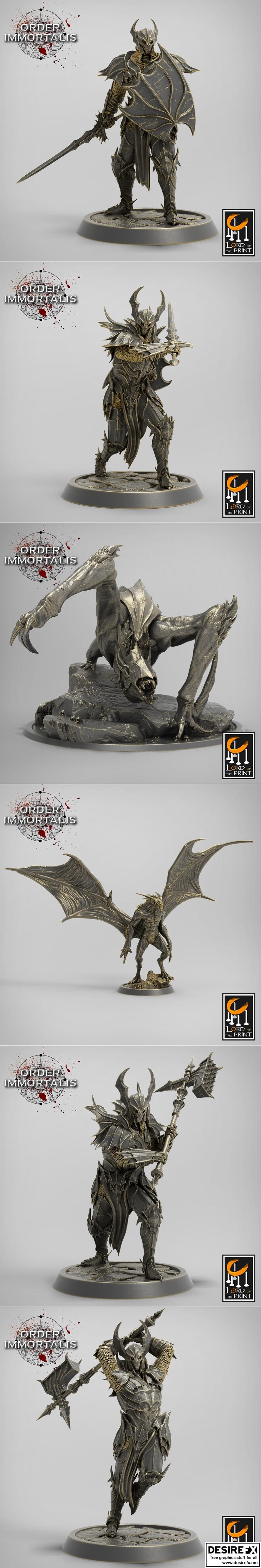 永恒之印——秩序之刻 3D打印模型|Lord of the Print – Order Immortalis – 3D Print Model STL