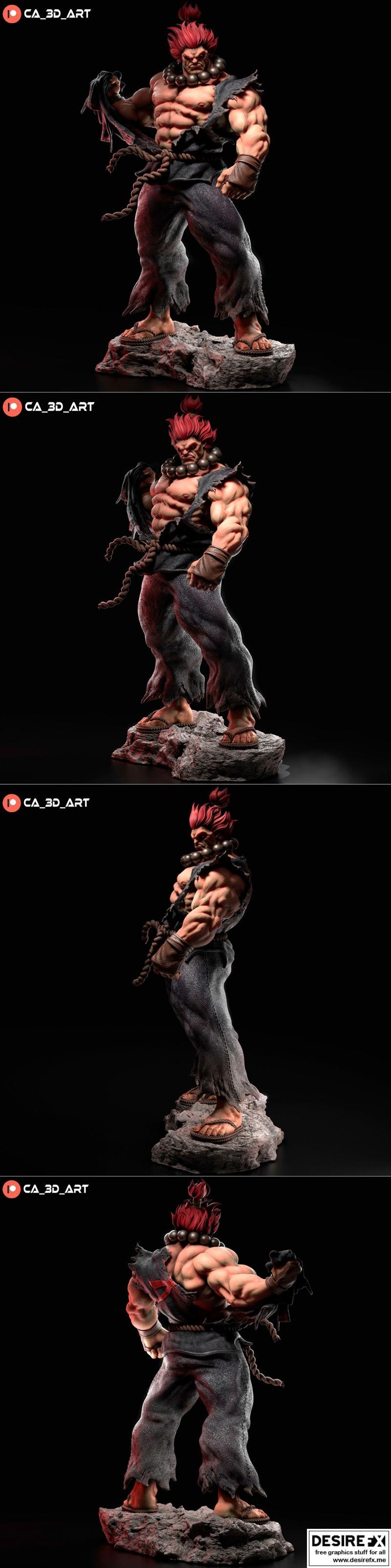 Akuma卡尔洛斯埃杜亚多 3D打印模型 STL|Ca 3d art – Akuma Carlos Eduardo – 3D Print Model STL