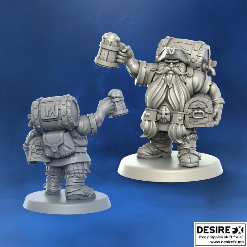 Punga迷你模型——Master Brewer 3D打印雕像|Punga Miniatures – Master Brewer – 3D Print Model STL