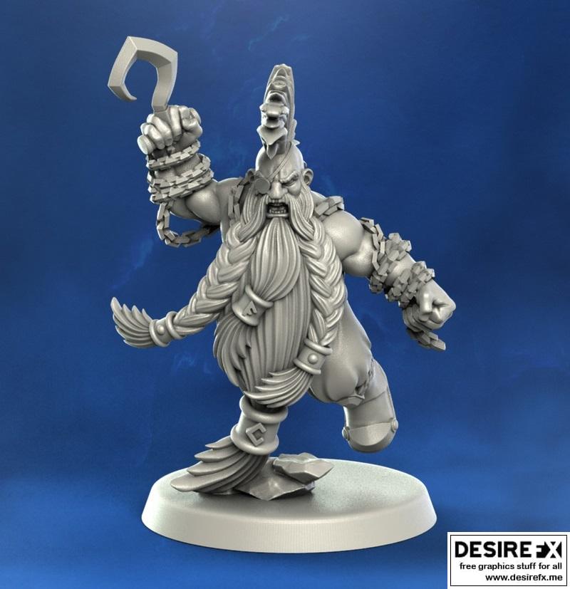 Punga迷你模型—— dwarf slayer 3D打印雕塑|Punga Miniatures – Dwarf Slayer 2 – 3D Print Model STL