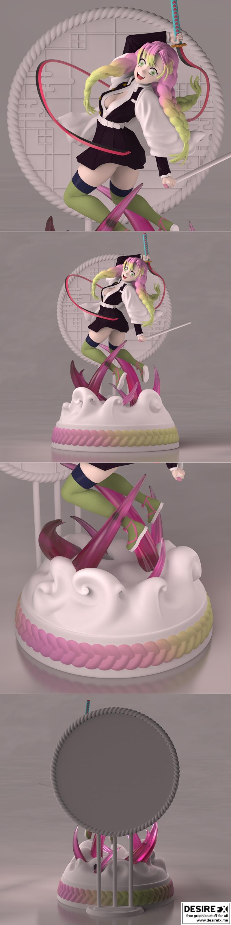 《鬼灭之刃 灶门炭治郎 3D打印模型》|Kimetsu no Yaiba Kanroji Mitsuri SOTC – 3D Print Model STL