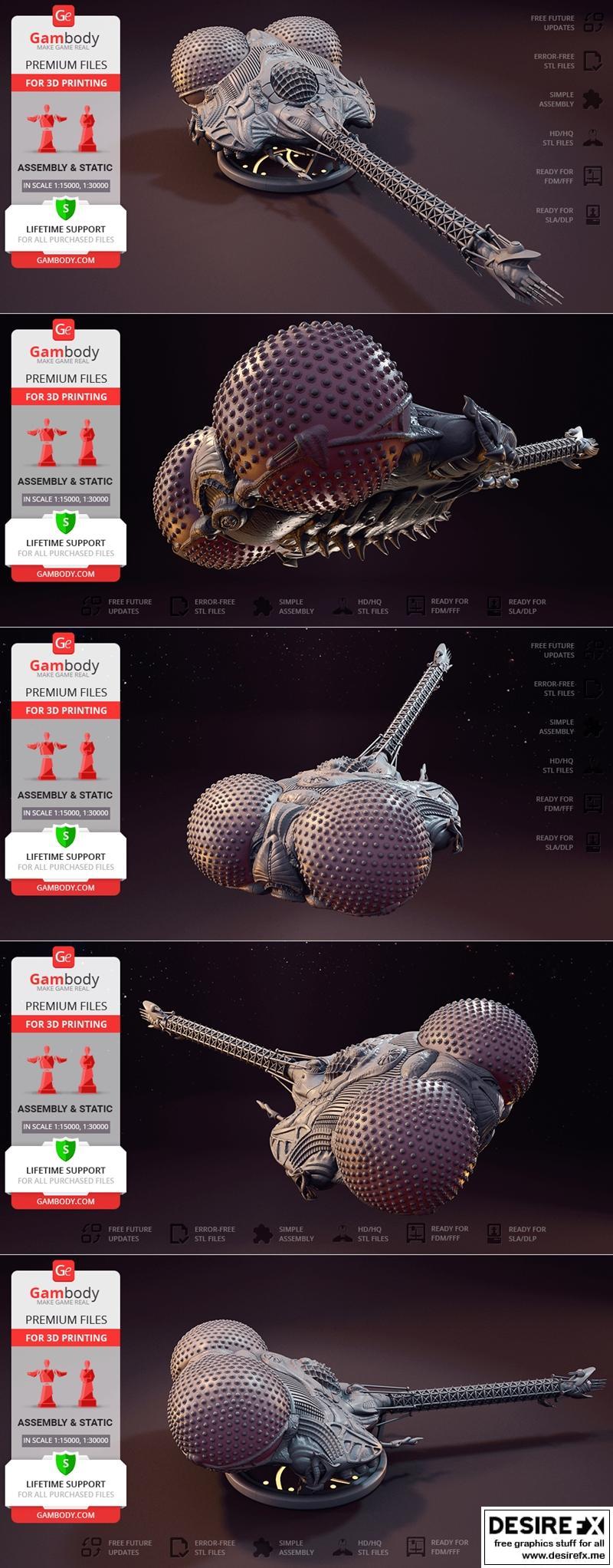 Lexx飞船 - 3D打印模型 STL|Lexx Ship – 3D Print Model STL