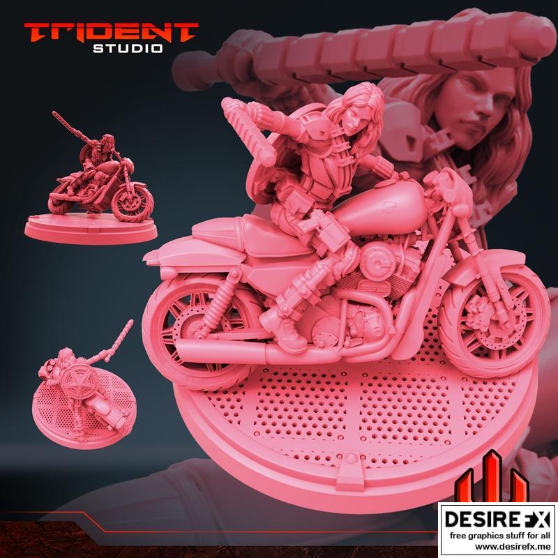 Trident Studio - 黑色暗蚀多元宇宙 D - 3D打印模型|Trident Studio – Black Scarlet Multiverse D – 3D Print Model STL