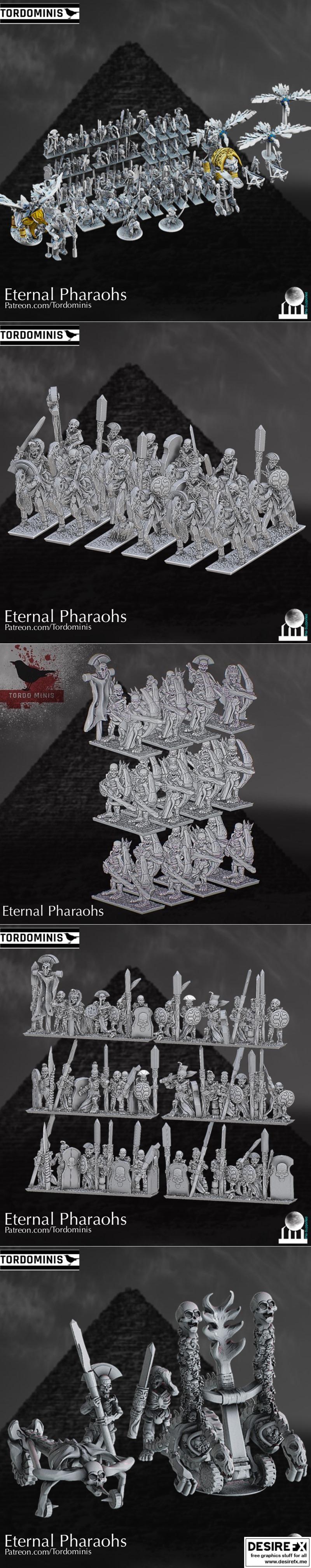托尔迪明斯 - 永恒法老 - 3D打印军装模型|Tordominis – Eternal Pharaohs – Full Army – 3D Print Model STL