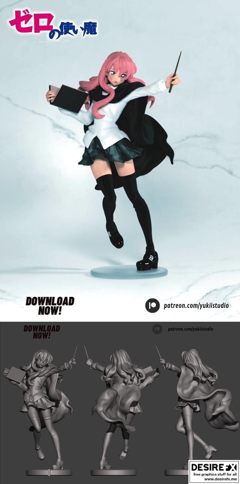 零之使魔 3D打印模型 洛伊丝|Louise from Zero no Tsukaima – 3D Print Model STL