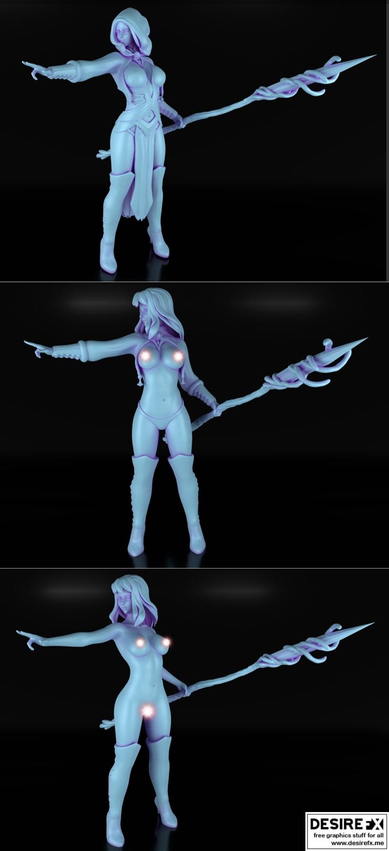 RPG法师 3D打印模型|RPG Mage – 3D Print Model STL