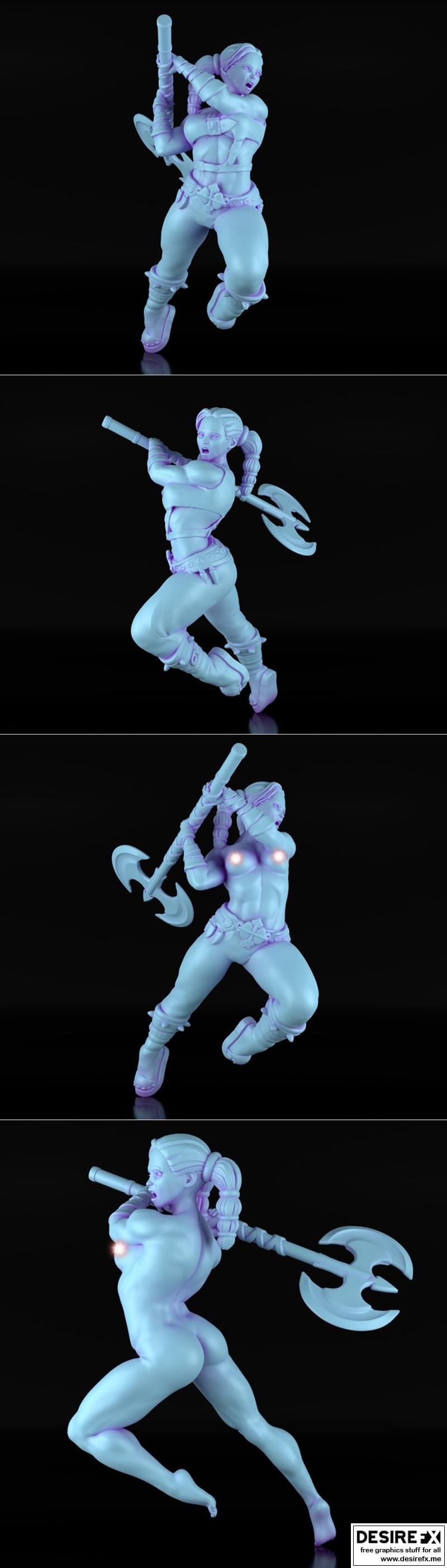 RPG barbarian 3D打印模型|RPG Barbarian – 3D Print Model STL