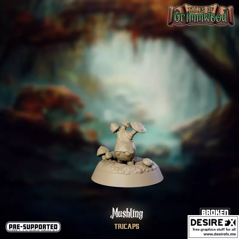 Mushling Tricaps 3D打印模型|Mushling Tricaps – 3D Print Model STL