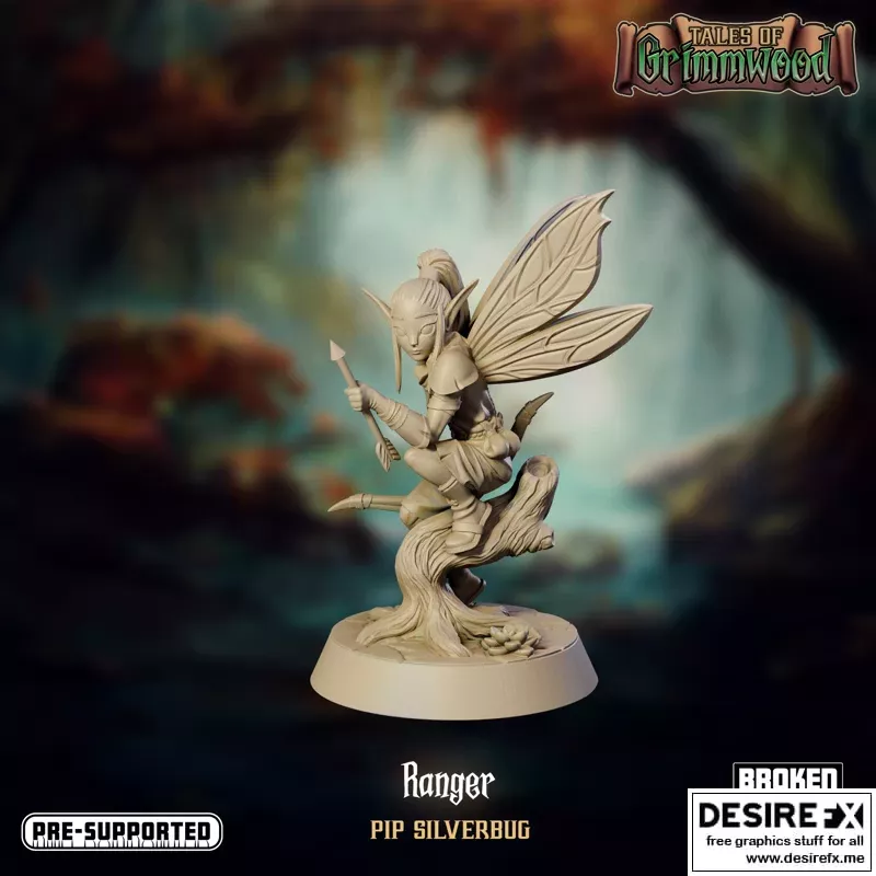 费尔忍者皮普 3D打印模型|Fey Ranger Pip – 3D Print Model STL