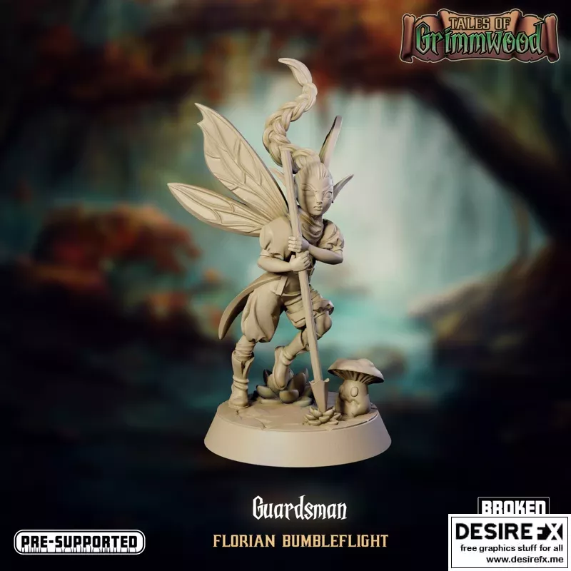 费欧守护者弗洛里安 3D打印模型|Fey Gaurdsman Florian – 3D Print Model STL