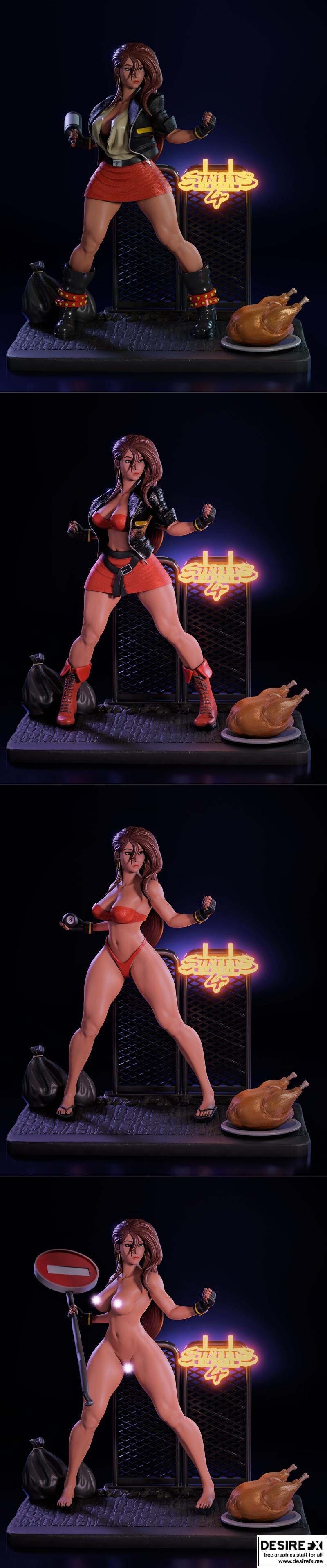 烈焰街道之怒4 3D打印模型|Blaze Streets of Rage 4 and NSFW Version – 3D Print Model STL