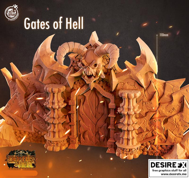 地狱深处——地狱之门——3D打印模型|Depths of Hell – Gates of Hell – 3D Print Model STL
