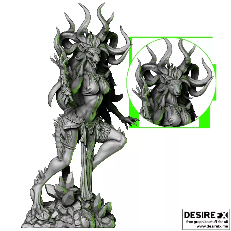Rhenge的虫后——3D打印模型|Rhenge the Verminqueen – 3D Print Model STL