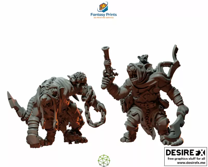 Rat Brothers Grimm 3D打印模型|Rat Brothers Grimm – 3D Print Model STL