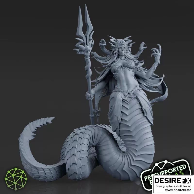 Nessayah，永恒之痛的主宰——3D打印模型|Nessayah, Mistress of Eternal Pain – 3D Print Model STL