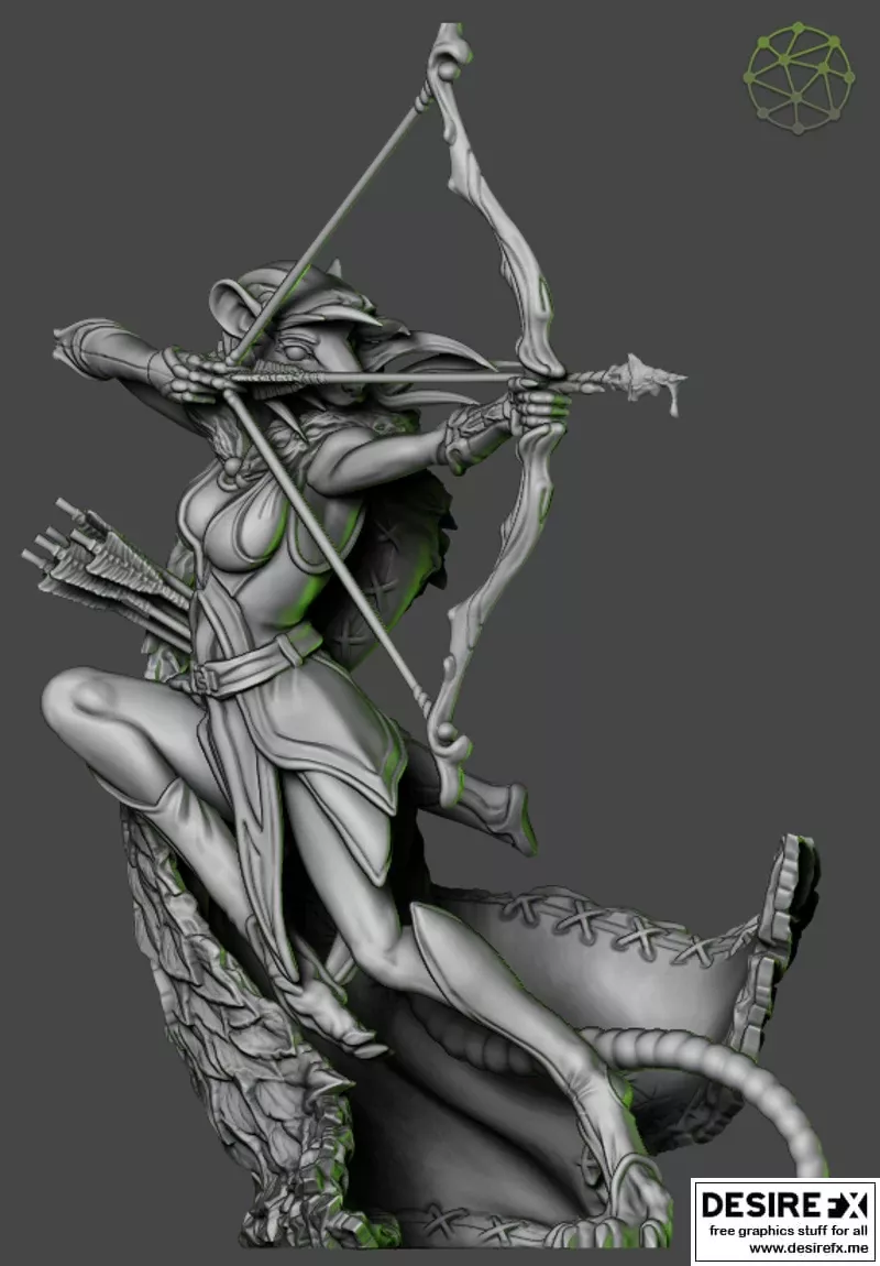 Aelle - Whisperleaf 3D打印模型|Aelle – Whisperleaf – 3D Print Model STL