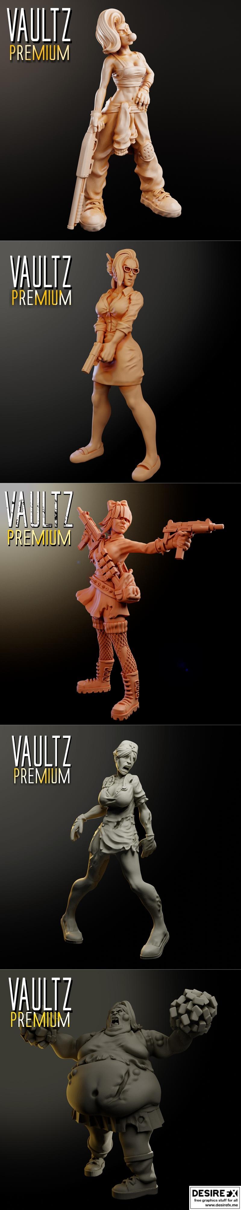 Vault Z - 顶级模型系列 - 3D打印雕塑模型|Vault Z – Premium Level Models – 3D Print Model STL