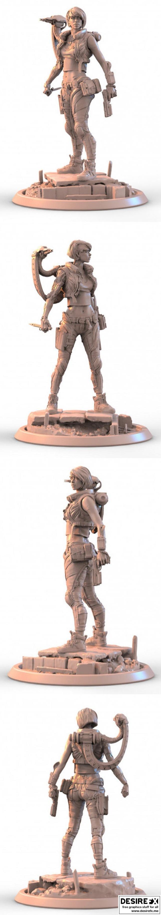 亚历克斯·孔涅夫 科幻安娜 3D打印模型|Alexei Konev – Sci-Fi Anna – 3D Print Model STL