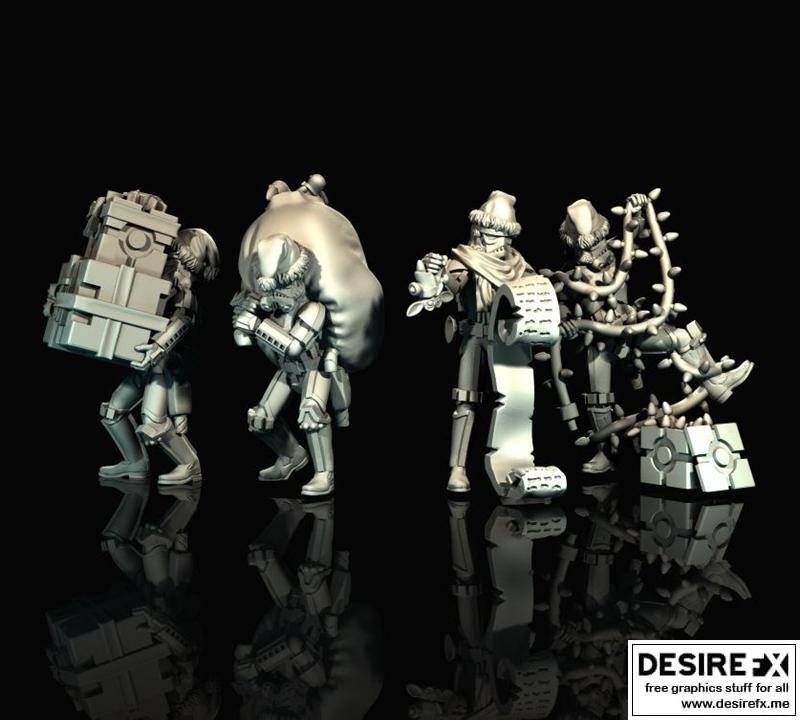 圣诞风暴兵——3D打印模型|Christmas Stormtrooper – 3D Print Model STL