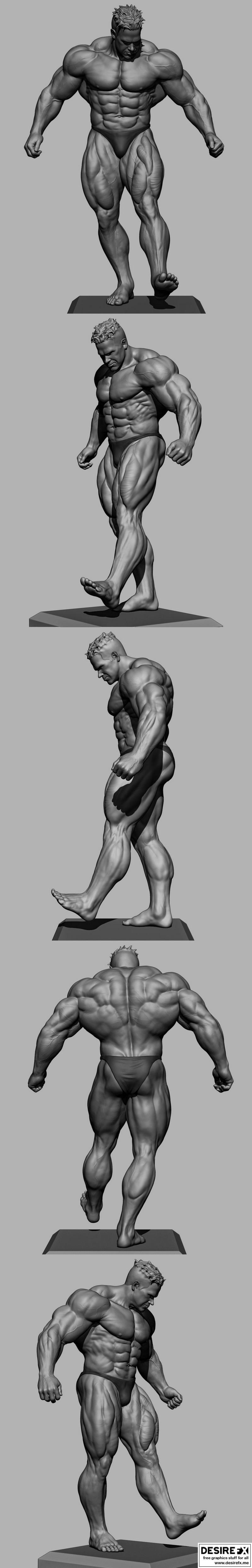 杰伊·库特勒 3D打印人体builder模型|Jay Cutler – Bodybuilder – 3D Print Model STL