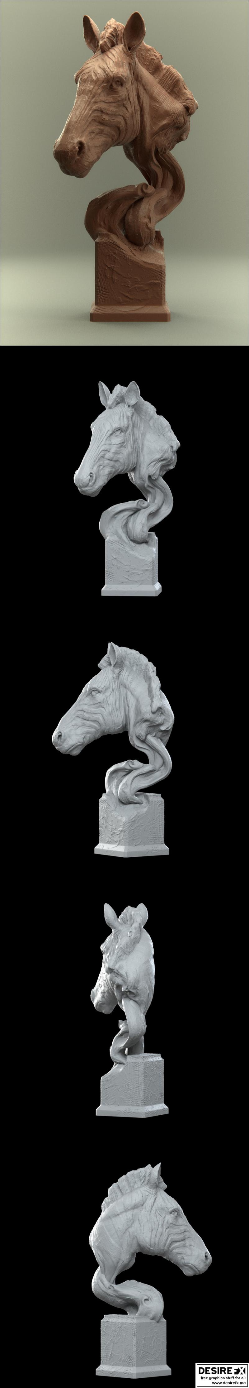 萨凡纳草原斑马 3D打印模型|Savanna Bust Zebra – 3D Print Model STL