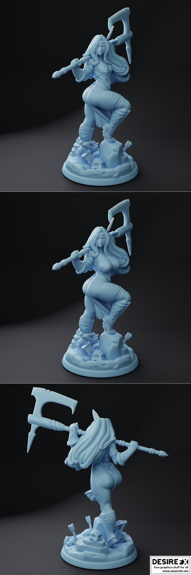 提泰亚的头饰——3D打印模型|Thitania the Beheader – 3D Print Model STL
