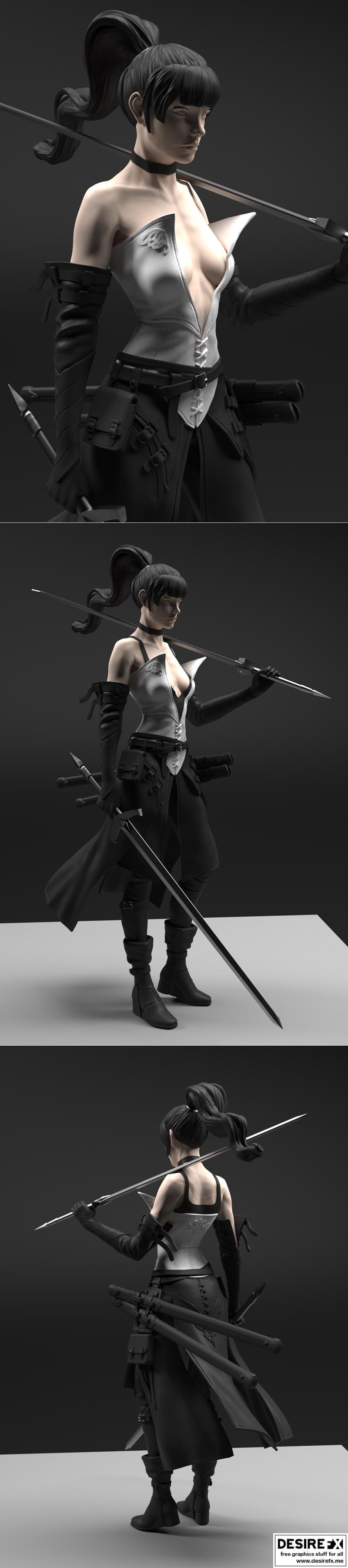 GSCAULT艺术工作室 - 肖瓦剑士 - 3D打印模型|Gsculpt Art – Shiwa Sword Master – 3D Print Model STL