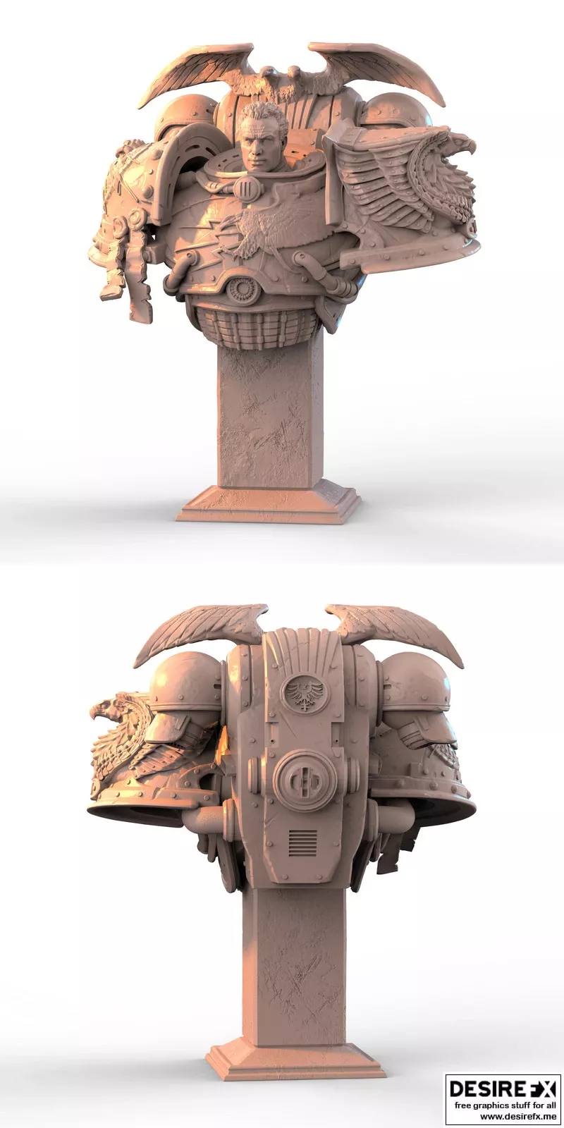 罗格·多恩 3D打印模型 STL|Rogal Dorn – 3D Print Model STL